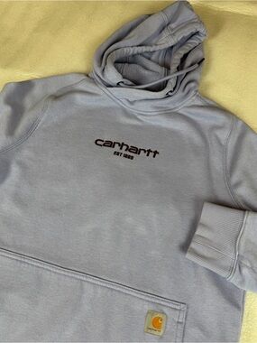 Carhartt women’s medium force purple Hoodie camping hiking